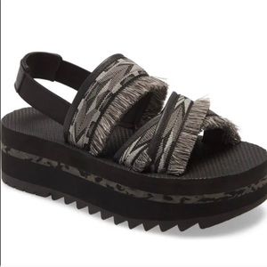 TEVA Black Flatform Ceres Sandals